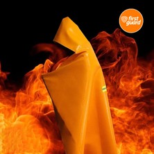 Firstguard Yanmaz Pelerin ve Yangın Battaniyesi, 550°C (1022°F) DAYANIKLI,%100 Fiberglas, 160X145 Cm, Askı Aparatı Hediyeli,ce EN1869:2019