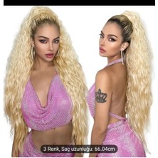 Yılbaşı Nişan Düğün Özel Gün Saçı Sentetik Sari Gür