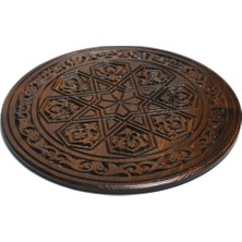 Ahşap Oymalı Sehpa Tablası 50  cm .