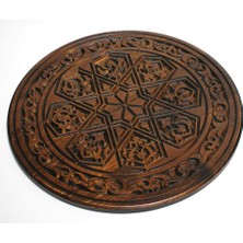 Ahşap Oymalı Sehpa Tablası 50  cm .
