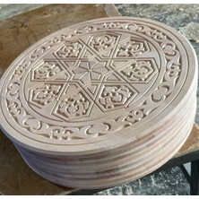 Ahşap Oymalı Sehpa Tablası 50  cm .