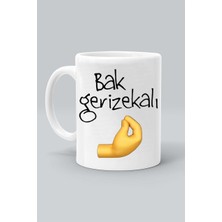 Bak Gerizekalı Sayko Mod Baskılı Beyaz Klasik Kupa Bardak