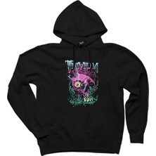 Trivium Design Siyah Kapşonlu Sweatshirt Hoodie