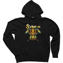 Sabaton Carolus Rex Siyah Kapşonlu Sweatshirt Hoodie