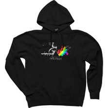 Pink Floyd Rainbow Siyah Kapşonlu Sweatshirt Hoodie