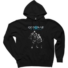 God Of War Ragnarok Atreus Kratos Siyah Kapşonlu Sweatshirt Hoodie