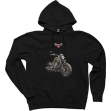 Victory Gunner Siyah Kapşonlu Sweatshirt Hoodie