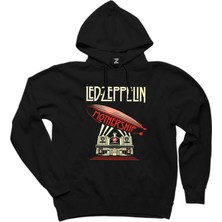 LED Zeppelin Mothership Siyah Kapşonlu Sweatshirt Hoodie