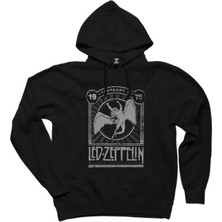LED Zeppelin 1975 Siyah Kapşonlu Sweatshirt Hoodie