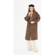 Tiffany & Tomato Kruvaze Fleto Cepli Kaşe Kaban