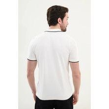 Sardınelli Desenli Slim Fit Polo Yaka Kısa Kollu Erkek Triko Hırka
