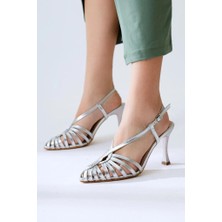 Papuçcity Mnrs 03127 9 cm Topuklu Kadın Stiletto Abiye Ayakkabı
