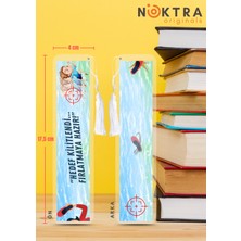 Noktra Originals Film Kaplı, Püsküllü Kitap Ayraçları - Anne Kitap Ayracı - Hedef Kilitlendi!