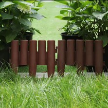 Bahçe Pvc Çit Dekoratif Bahçe Çim Kenarı Çit Saksı Içi Pvc Çit 2 adet