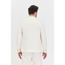 Slimfit Erkek Spor Ceket Örme Pamuk Karışımlı Kumaş Full Stretching Fabric Yeni Sezon