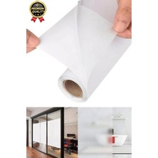 Premium Uv Engelleyici Içeriyi Göstermeyen Yapışkan Iz Bırakmaz Ofis Ev Buzlu Cam Filmi 2 mt x 60 cm