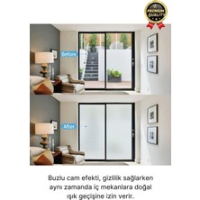 Uv Engelleyici Içeriyi Göstermeyen Yapışkan Iz Bırakmaz Ofis Ev Buzlu Cam Filmi 5 mt x 60 cm