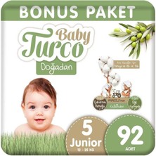 Baby Turco Doğadan Bonus Bebek Bezi 5 Numara Junior 92 Adet