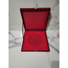 Dm Porselen Kadife Kutulu Plaket Tabak 25 cm Dm-9