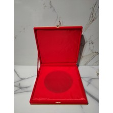 Dm Porselen Kadife Kutulu Plaket Tabak 25 cm Dm-9