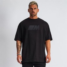 Bmw S1000RR Tasarımlı Oversize Unisex Tişört – Unleash The Beast Motosiklet Temalı Beyaz Siyah Model