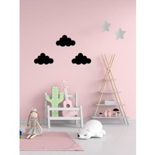 Bulutlar Ahşap Duvar Dekorasyon Seti