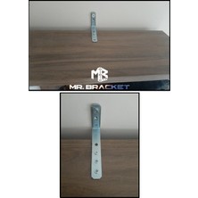 MR.BRACKET 5.2 x 10 cm - Deprem Güvenliği Dolap Sabitleme Aparatı Seti - Mobilya Gardırop Portmanto Kitaplık Masa Raf Eşya Duvara Sabitleyici Aparat