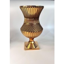Özel Tasarım Gold Vintage Cam Vazo
