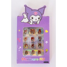 Eva & Rose My Melody ve Kuromi Takma Tırnak Seti 12'li