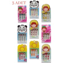 Eva & Rose 3 Adet Kendinden Yapışkanlı Kız Çocuk Desenli Karışık Renk 12'li Takma Tırnak