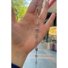 Gümüş Renkli Taşlı Bileklik HR447541A92