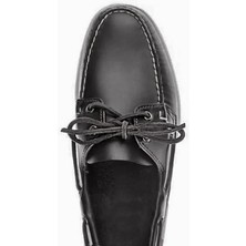 Hapshoe Deri Siyah 5 mm 1 Çift 100 cm Ayakkabı Bağcığı