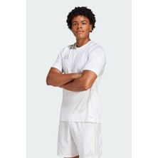 Adidas TIRO25 C M Jsym Beyaz Erkek Tişört JF6082 %100 Polyester Nefes Alabilir Kumaş ile Spor ve Günlük Kullanım