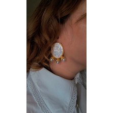 Barok Inci Taşlı Marka Model Küpe