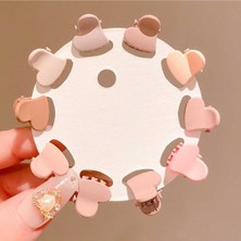 10 Adet Pastel Tonlarda Kız Çocuk Küçük Mandal Toka Minik Toka Okul Tokası Çocuk Tokası