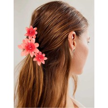 Lotus Çiçek Şekilli Lüks Mandal Toka 11 cm