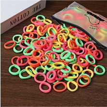 100 Adet Çantalı Lastik Toka Küçük Lastik Toka Küçük Toka Minik Toka Çocuk Tokası Bebek Tokası