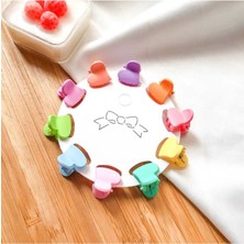 10 Adet Pastel Tonlarda Kız Çocuk Küçük Mandal Toka Minik Toka Okul Tokası Çocuk Tokası