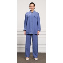 Nuss Pantolonlu Takım Indigo 1048