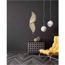 Kuş Tüyü Desenli Duvar Dekoru