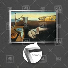 Salvador Dali La Persistencia De La Memoria Kumsal Saat Bellek Zaman Çerçeveli Yatay Kanvas Tablo