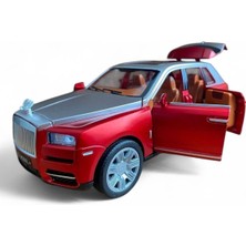 Çek Bırak 1:22 Sesli ve Işıklı Buharlı Rr Lüx Metal Jeep Kırmızı