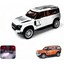 Çek Bırak 1:22 Sesli ve Işıklı Buharlı Df Safari Metal Jeep Beyaz