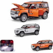 Çek Bırak 1:22 Sesli ve Işıklı Buharlı Df Safari Metal Jeep Beyaz