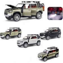 Kutulu Çek Bırak 1:22 Sesli ve Işıklı Buharlı Df Metal Jeep Siyah