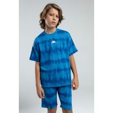 Kappa 332924 Erkek Çocuk Tie-Dye Desen Şortlu Bermuda Pijama Takım