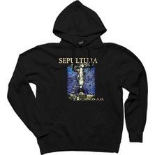 Sepultura Chaos A.d. Siyah Kapşonlu Sweatshirt Hoodie