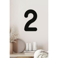 2 Harfi - Tamamlanabilir Duvar Yazısı Harfi - Isim Yazmak Için Lazer Kesim Ahşap Harf