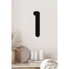 1 Rakamı - Tamamlanabilir Duvar Yazısı Harfi - Isim Yazmak Için Lazer Kesim Ahşap Harf