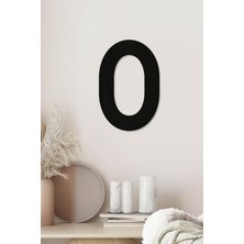 0(Sıfır) Rakamı - Tamamlanabilir Duvar Yazısı Harfi - Isim Yazmak Için Lazer Kesim Ahşap Harf